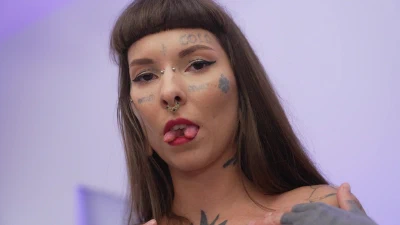 Cover for 'First ANAL With A Tattooed Skinny Bitch ! First Monster Cock'